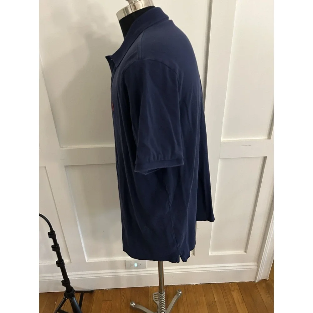 Polo Ralph Lauren Mens XXL TTG Navy Blue Short Sleeve Polo Shirt Red Pony Logo
